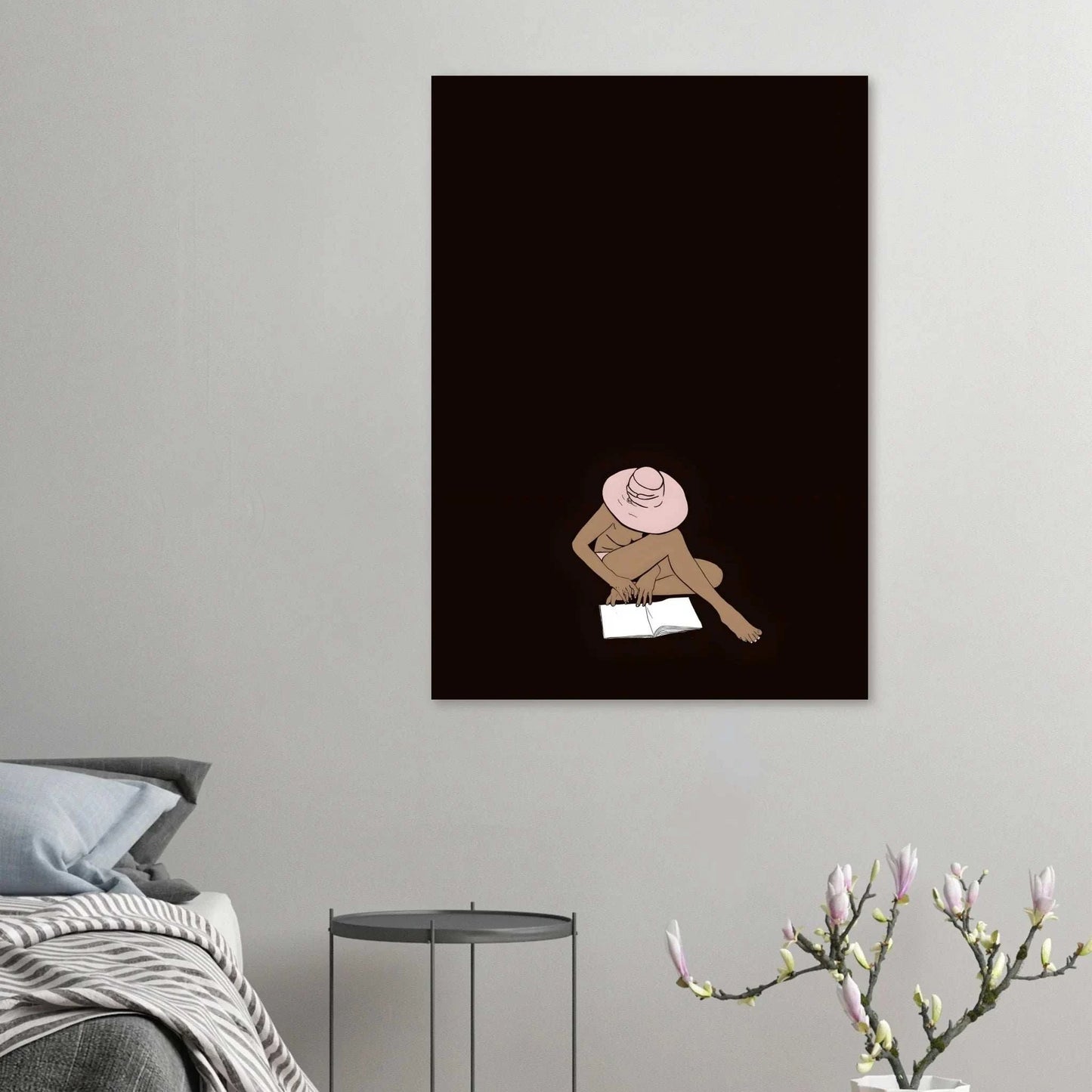 Noir profond - Tableau Franseca par Keira Dalakesinsky