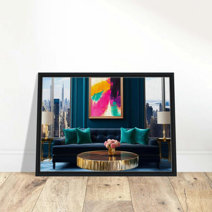 Style art déco - Manhattan en Couleurs, 50x70 cm Tableau