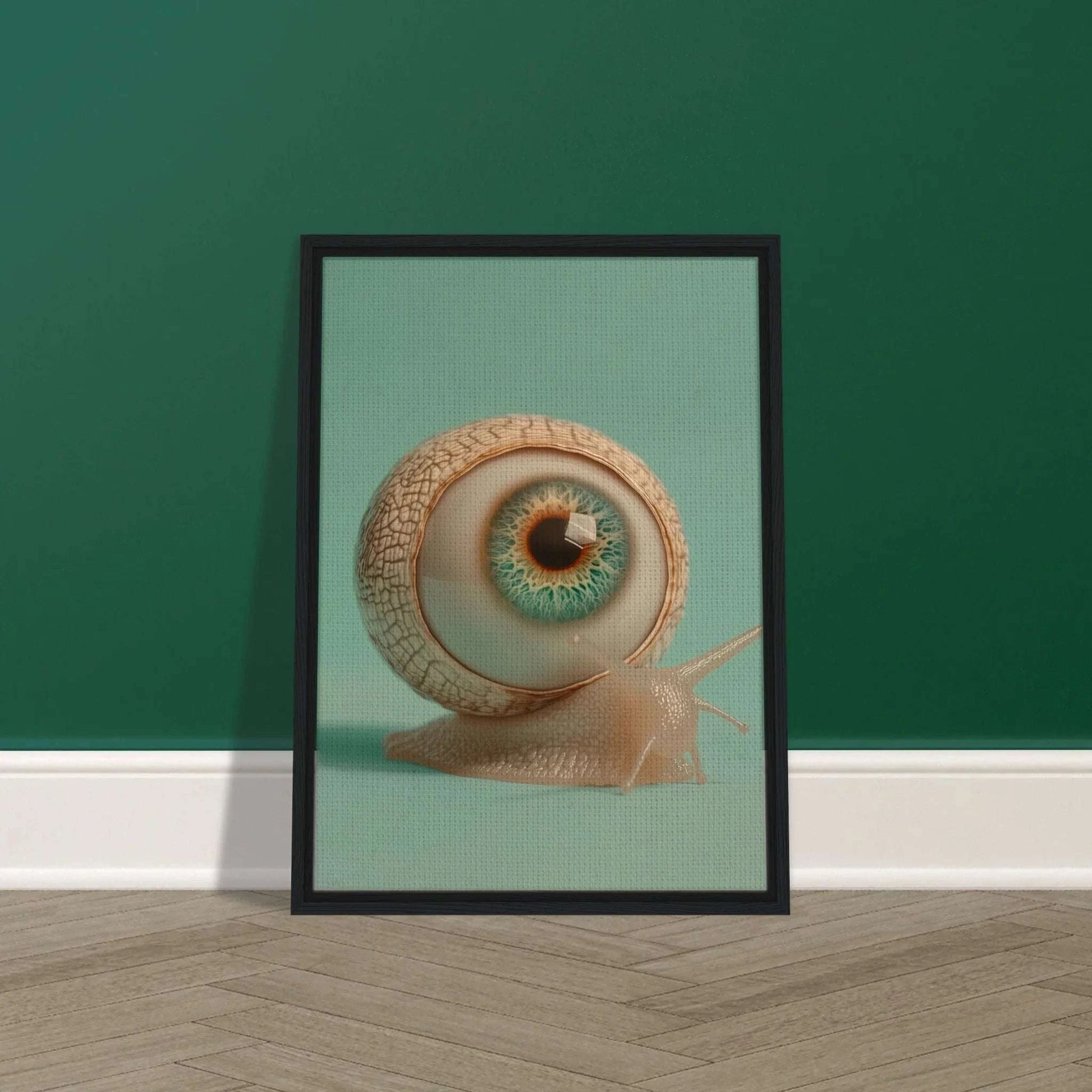 Tableau escargot Regard Ralenti pour déco unique