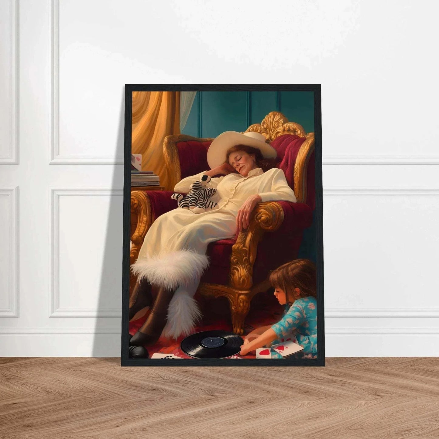 Peinture rétro - Héritage et Innocence pour un intérieur élégant