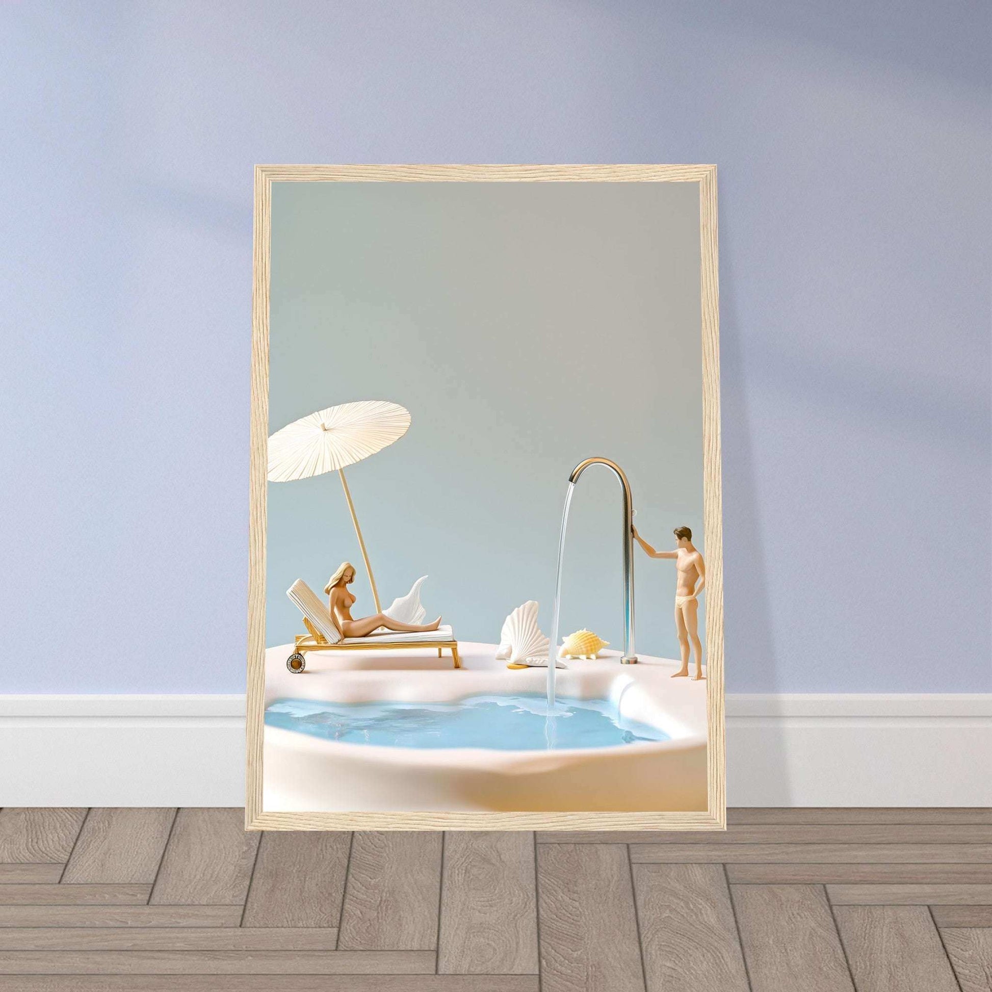 Illustration minimaliste - Piscine de Poche unique et chic