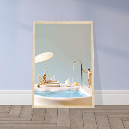 Illustration minimaliste - Piscine de Poche unique et chic