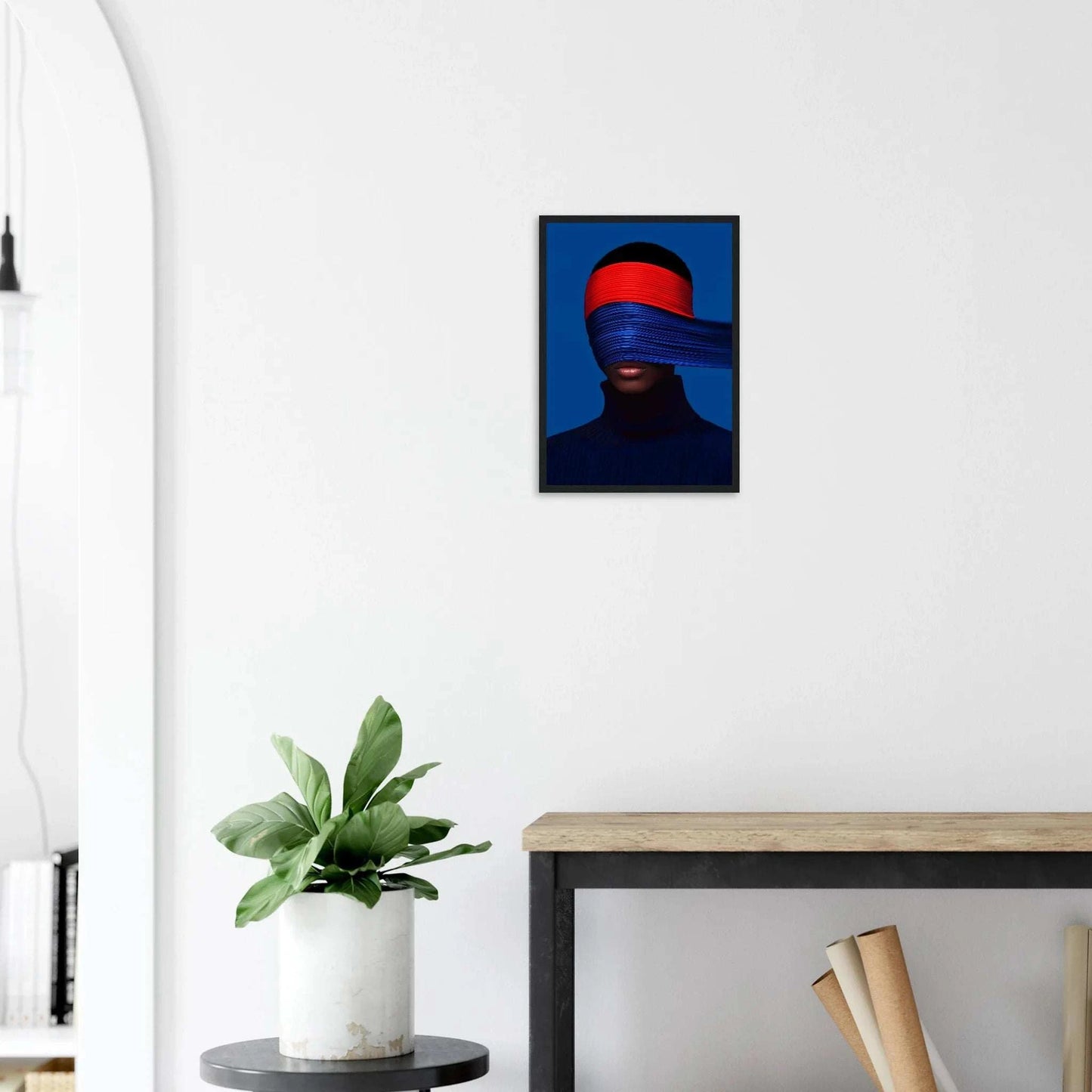 Tableau contemporain - Œuvre minimaliste et captivante