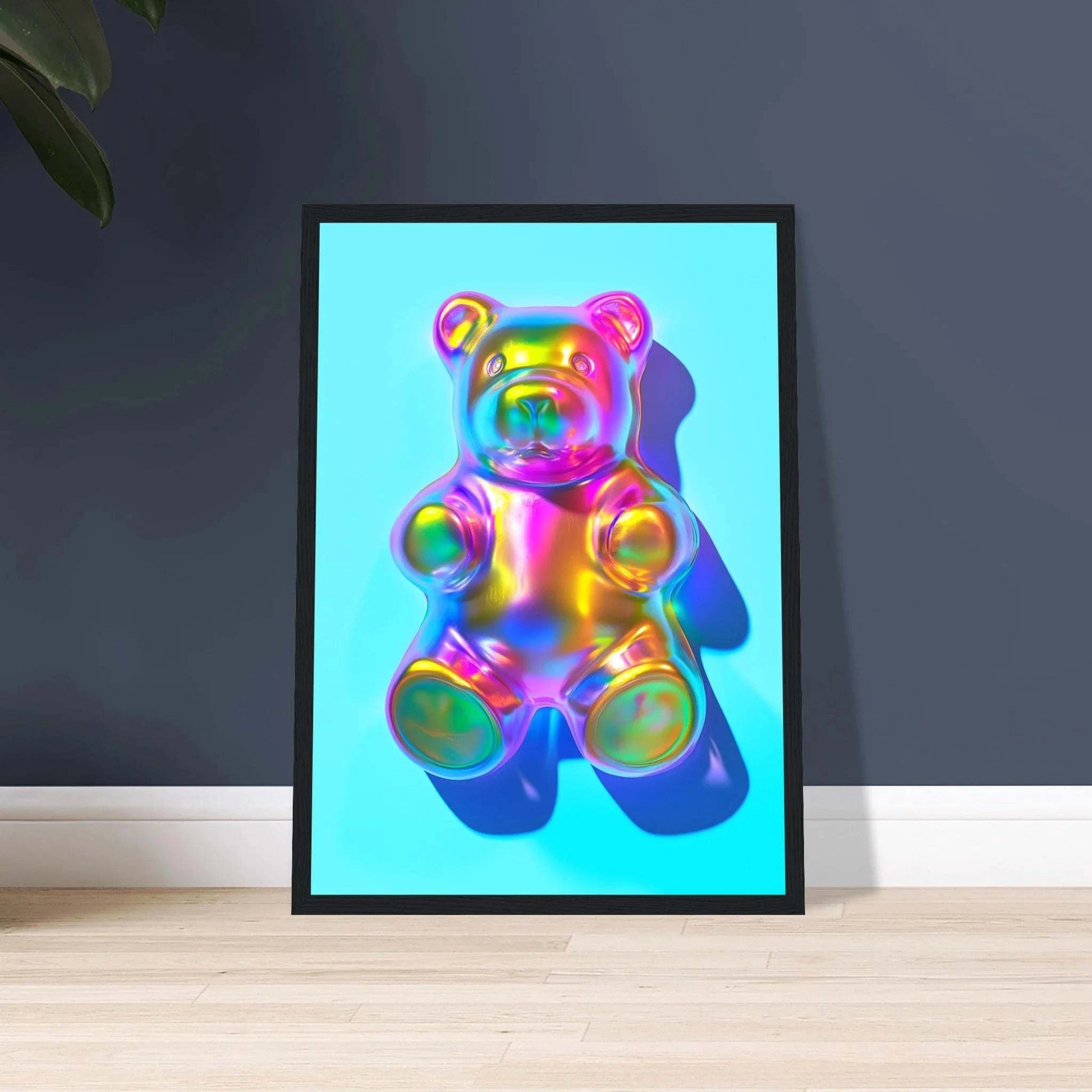 Illustration ours - Teddy Holographique design moderne