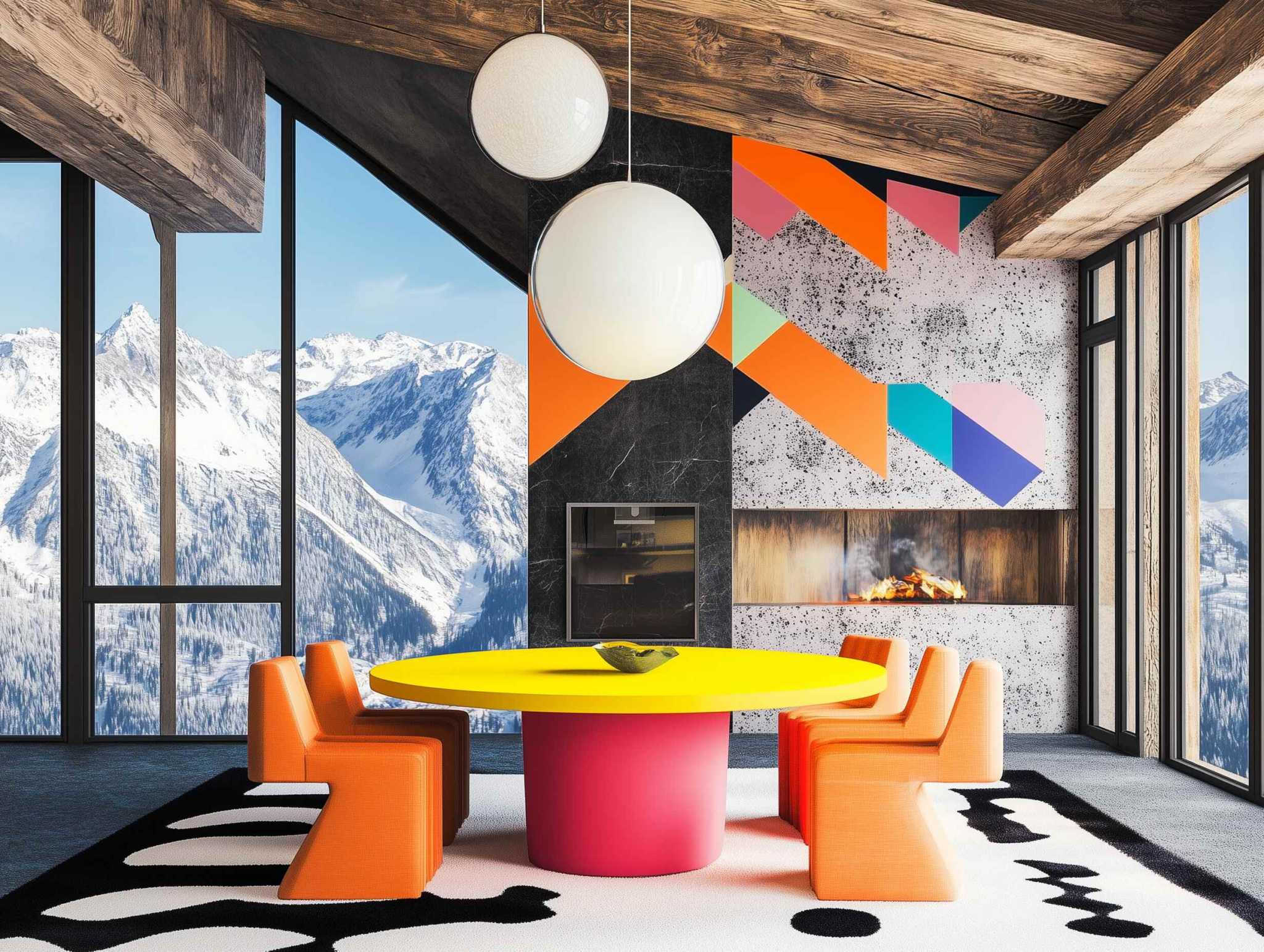 Design alpin : Chalet moderne et créatif en montagne