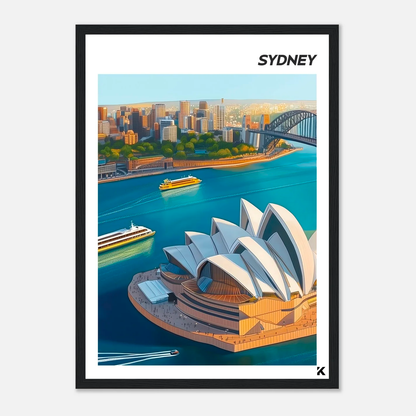 Affiche Sydney - Baie aux Mille Reflets, Éclat et Modernité