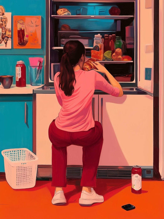 Peinture pop art - Braquage Nocturne, Troubles des snacks