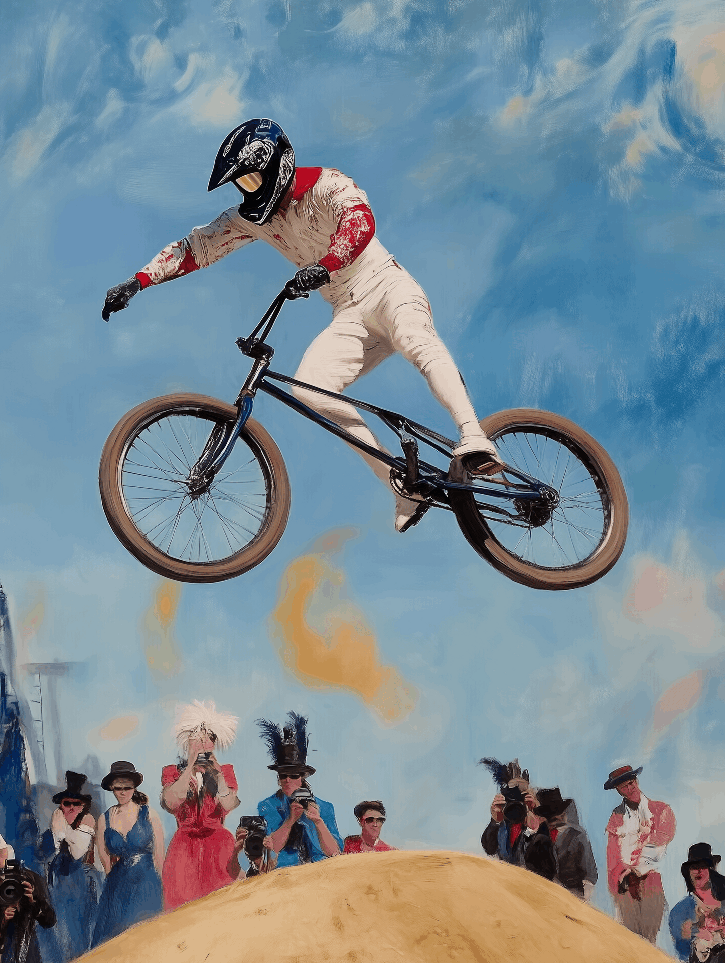 Affiche BMX - Écart Temporel et Élégance Moderne