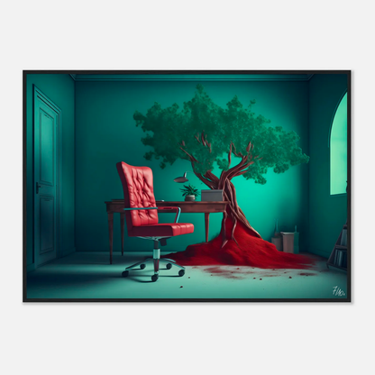 Art surréaliste - L'Arbre des Décisions 70x100 cm