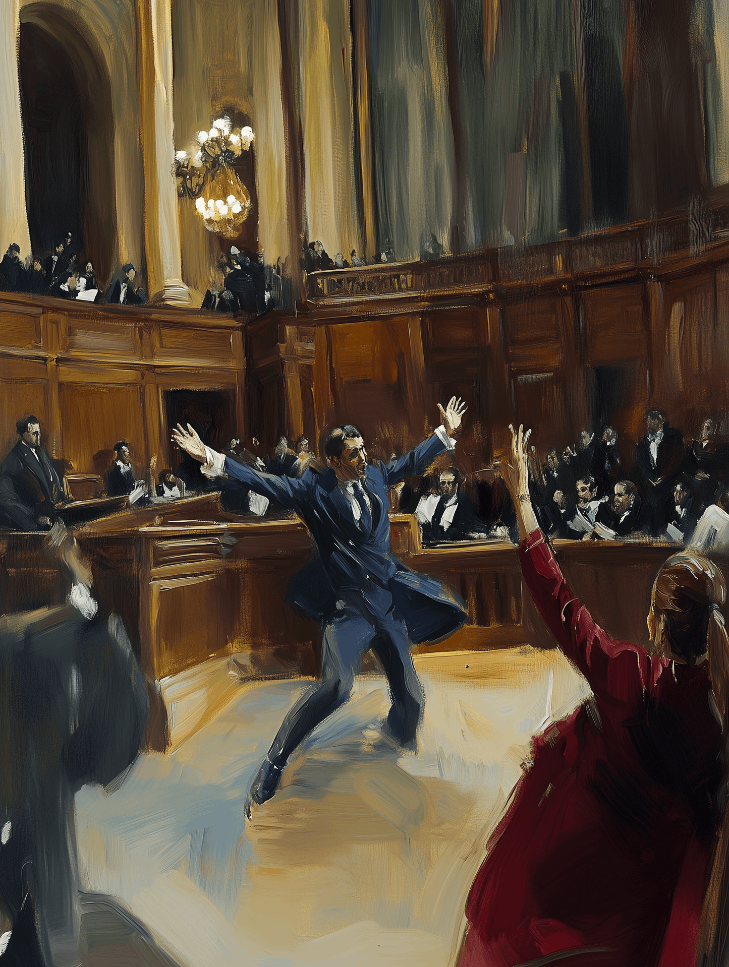 Peinture Tango - La Loi du Tango en Politique Artistique