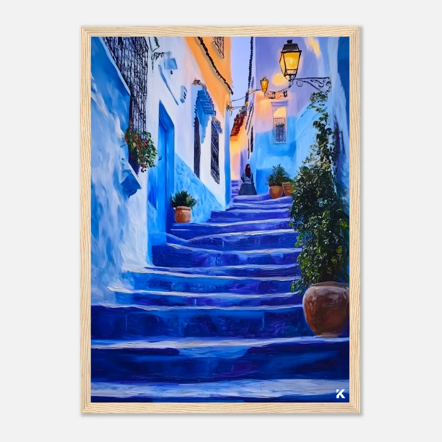 Tableau Chefchaouen - Mystère Andalou aux Couleurs Éblouissantes