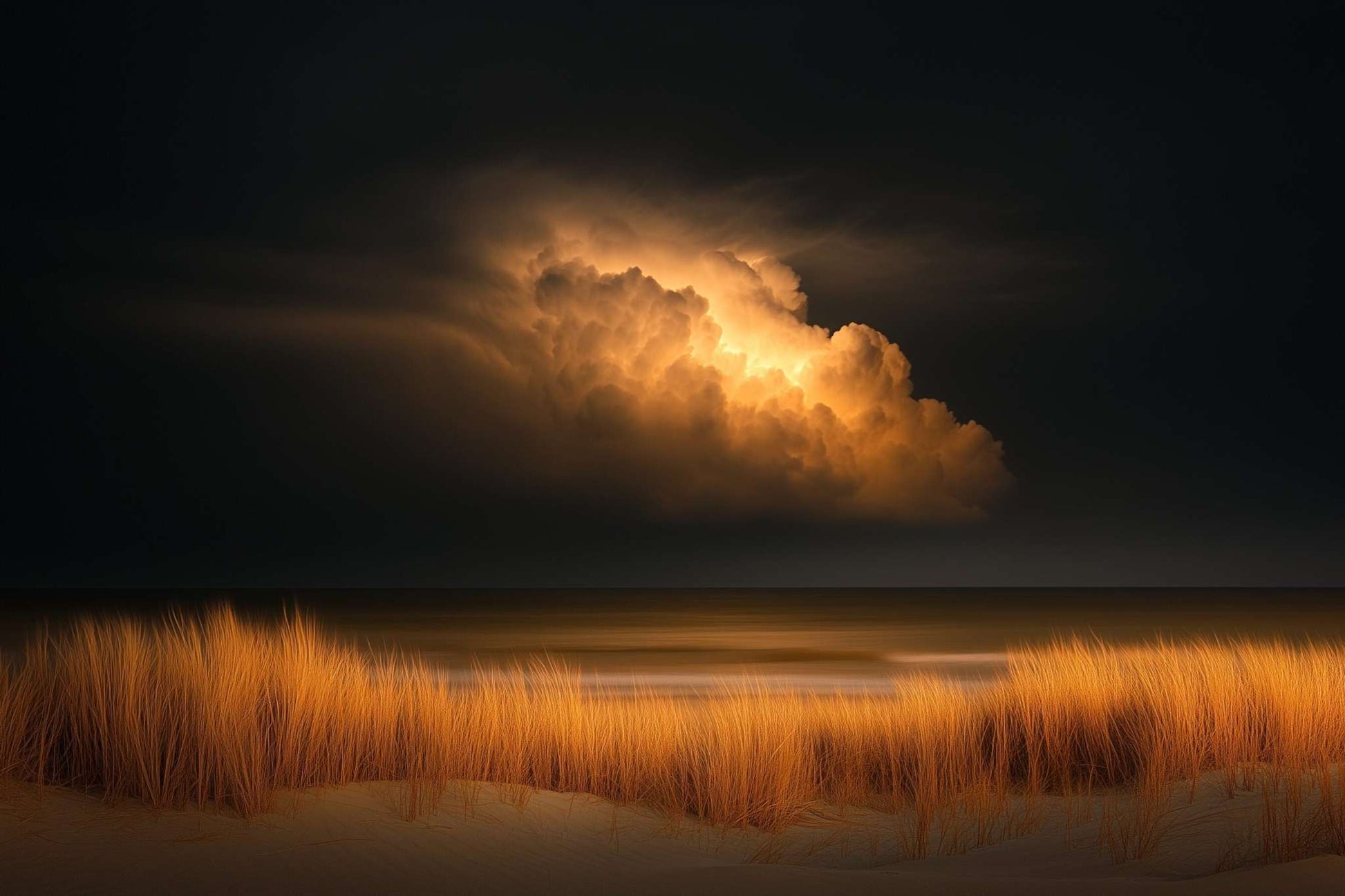 Paysage orage - Scène apaisante et dramatique avec contraste