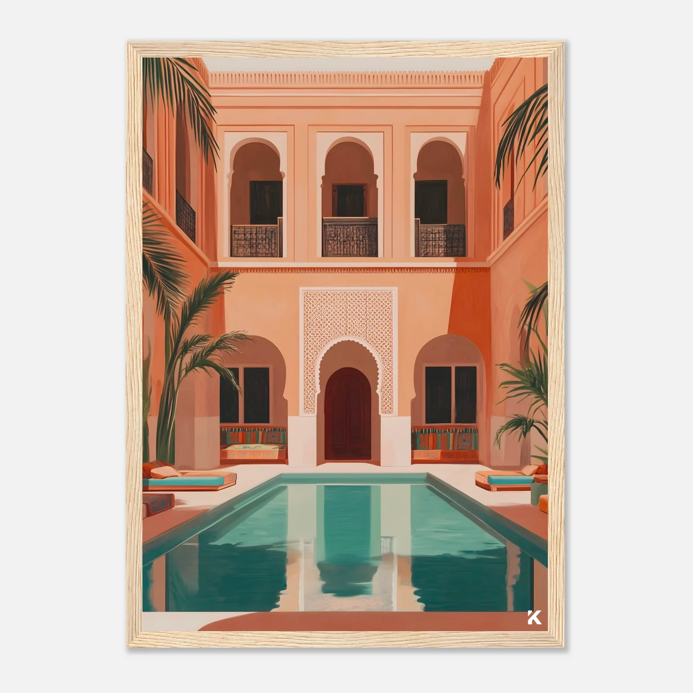 Riad Marocain - Affiche Décorative Évasion & Sérénité