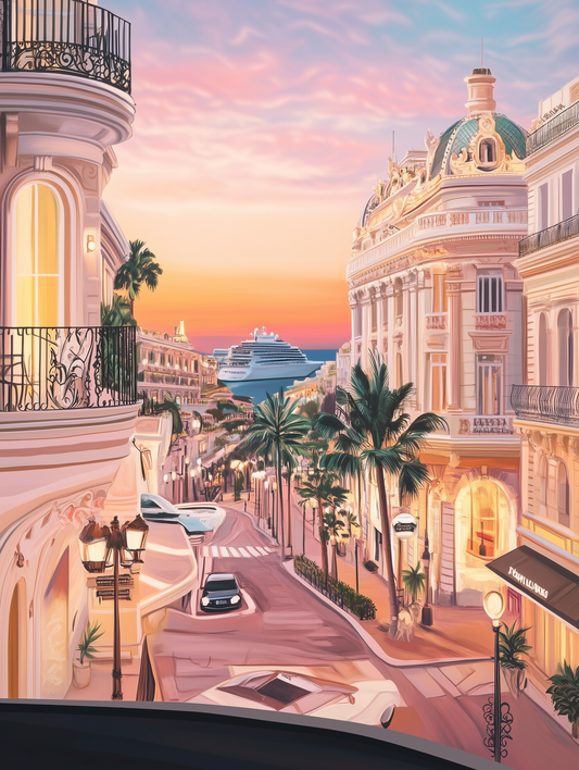 Affiche Monaco - Évadez-vous sous le luxe de la Riviera