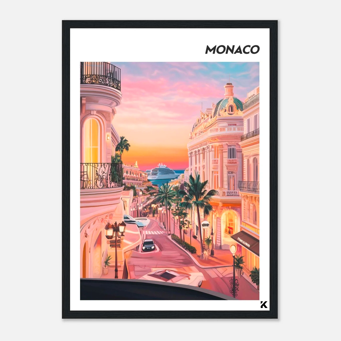 Affiche Monaco - Évadez-vous sous le luxe de la Riviera