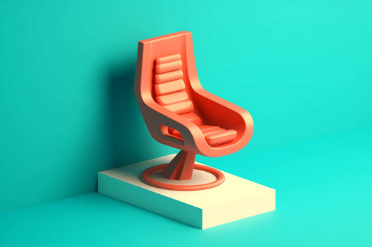 Chaise design : Trône du Futur, esthétique rétro-moderne