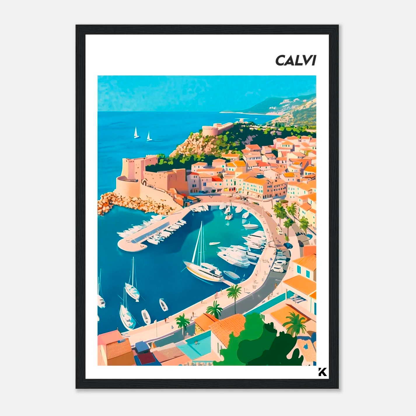 Affiche Calvi - Évoquez la Dolce Vita Méditerranéenne